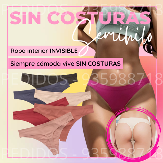 Pack 3 und. ROPA INTERIOR SIN COSTURAS "SEMIHILO"