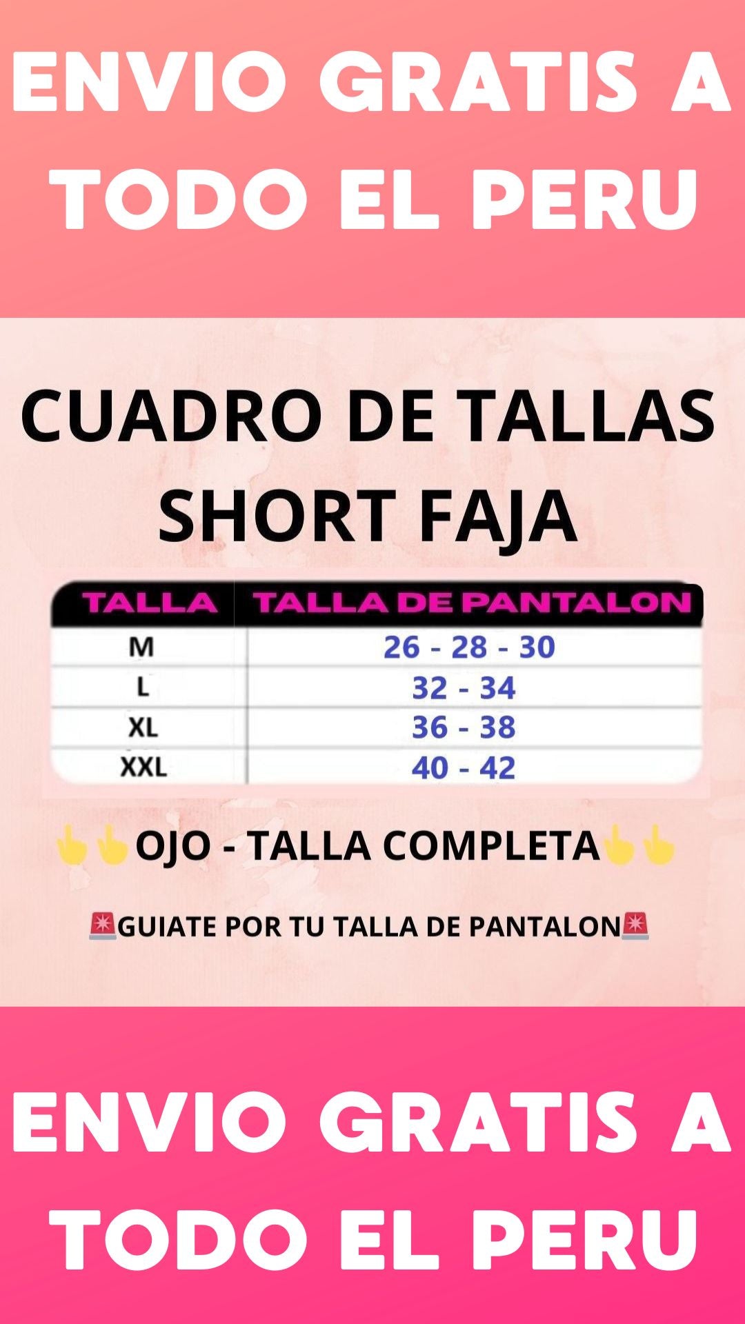 SHORT FAJA Moldeadora "INVISIBLE" ALTA COMPRESION 𝗘𝗡𝗩𝗜𝗢 𝗚𝗥𝗔𝗧𝗜𝗦 a todo el 𝗣𝗘𝗥𝗨