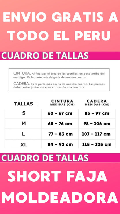FAJA SHORT BUSTO ABIERTO - 𝗘𝗡𝗩𝗜𝗢 𝗚𝗥𝗔𝗧𝗜𝗦 a todo el 𝗣𝗘𝗥𝗨
