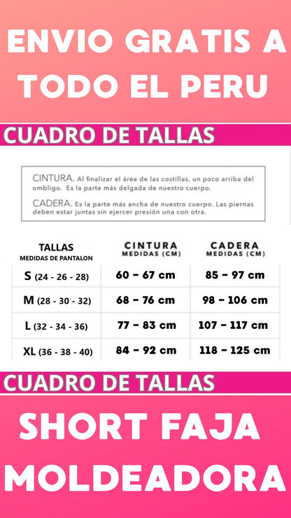 FAJA SHORT BUSTO ABIERTO - 𝗘𝗡𝗩𝗜𝗢 𝗚𝗥𝗔𝗧𝗜𝗦 a todo el 𝗣𝗘𝗥𝗨
