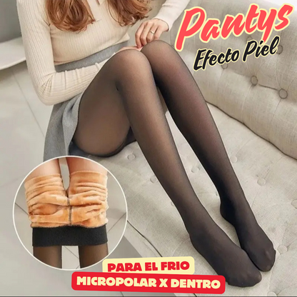 PANTYS EFECTO PIEL (NEGRO) micopolar por dentro