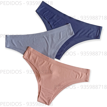 Pack 3 und. - ROPA INTERIOR SIN COSTURAS "BIKINI"