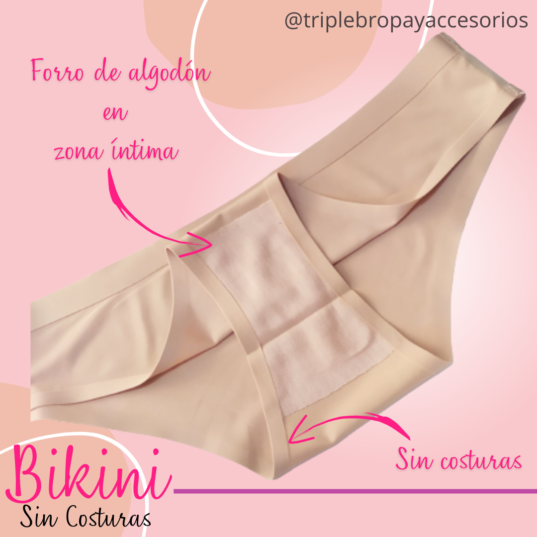 Pack 3 und. - ROPA INTERIOR SIN COSTURAS "BIKINI"