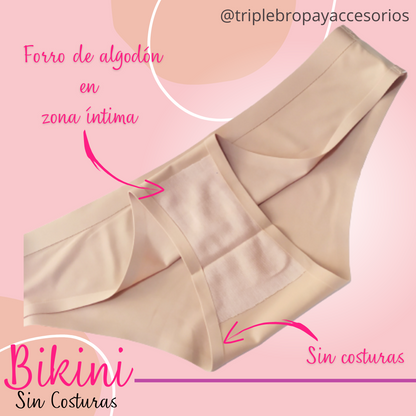 Pack 3 und. - ROPA INTERIOR SIN COSTURAS "BIKINI"