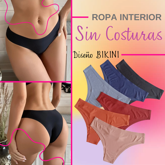 Pack 3 und. - ROPA INTERIOR SIN COSTURAS "BIKINI"